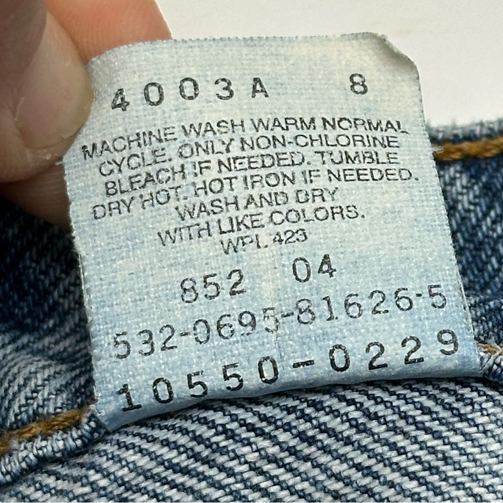 Vintage Levi’s Relaxed fit tapered leg 550‎ Blue Denim Jeans womens size 9M USA - Picture 9 of 15